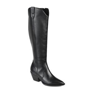Journee Signature Pryse Leather Western Boot Size 7